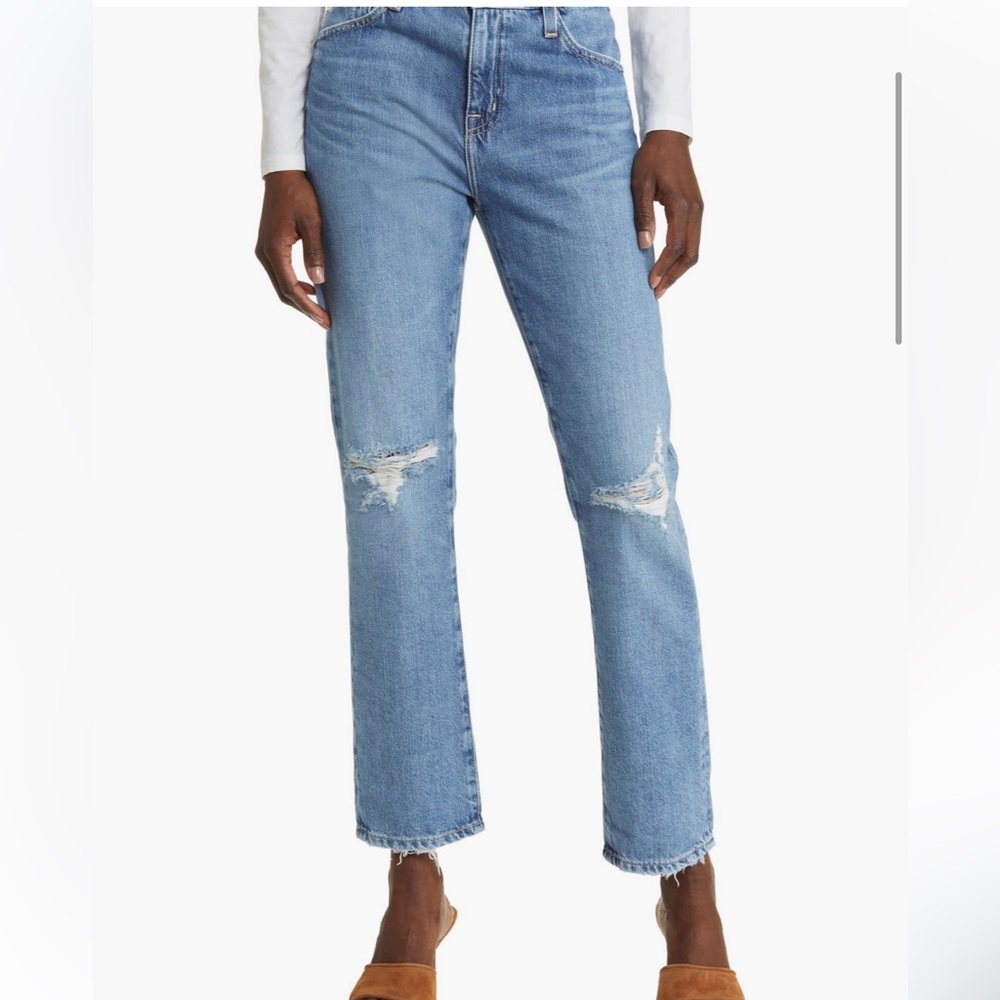 AG ripped boyfriend jeans